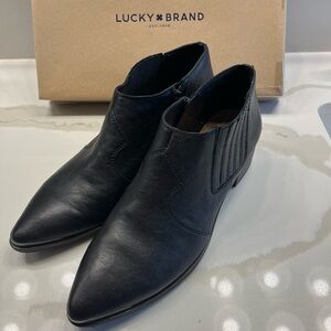 Lucky Brand Women's Black Ankle Booties